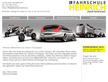 Tablet Screenshot of fahrschule-heinrich.at